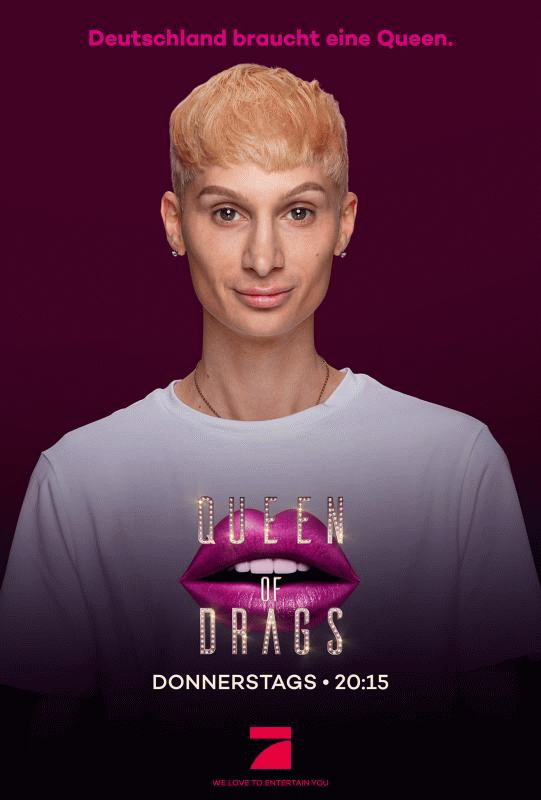 Image campaign for Prosieben TV format „QUEEN OF DRAGS“ Maya Claussen